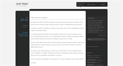 Desktop Screenshot of javiermajan.es